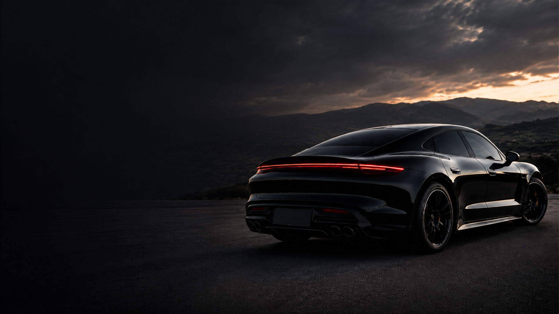 Dark sports car with Llumar window tint